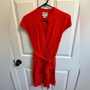 Maeve Vibrant Red dress with pockets